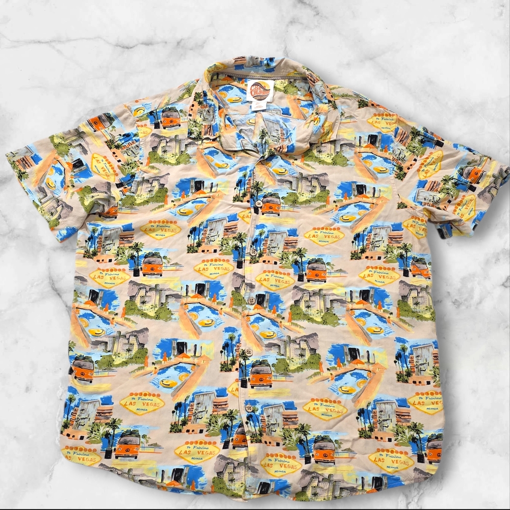 C&C California Short Sleeve Las Vegas Calufornia Shirt Size Large (L) D28